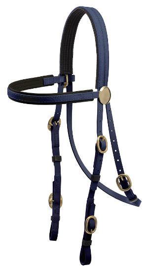 BRIDLE RACE ROSETTE BB (NAVY)