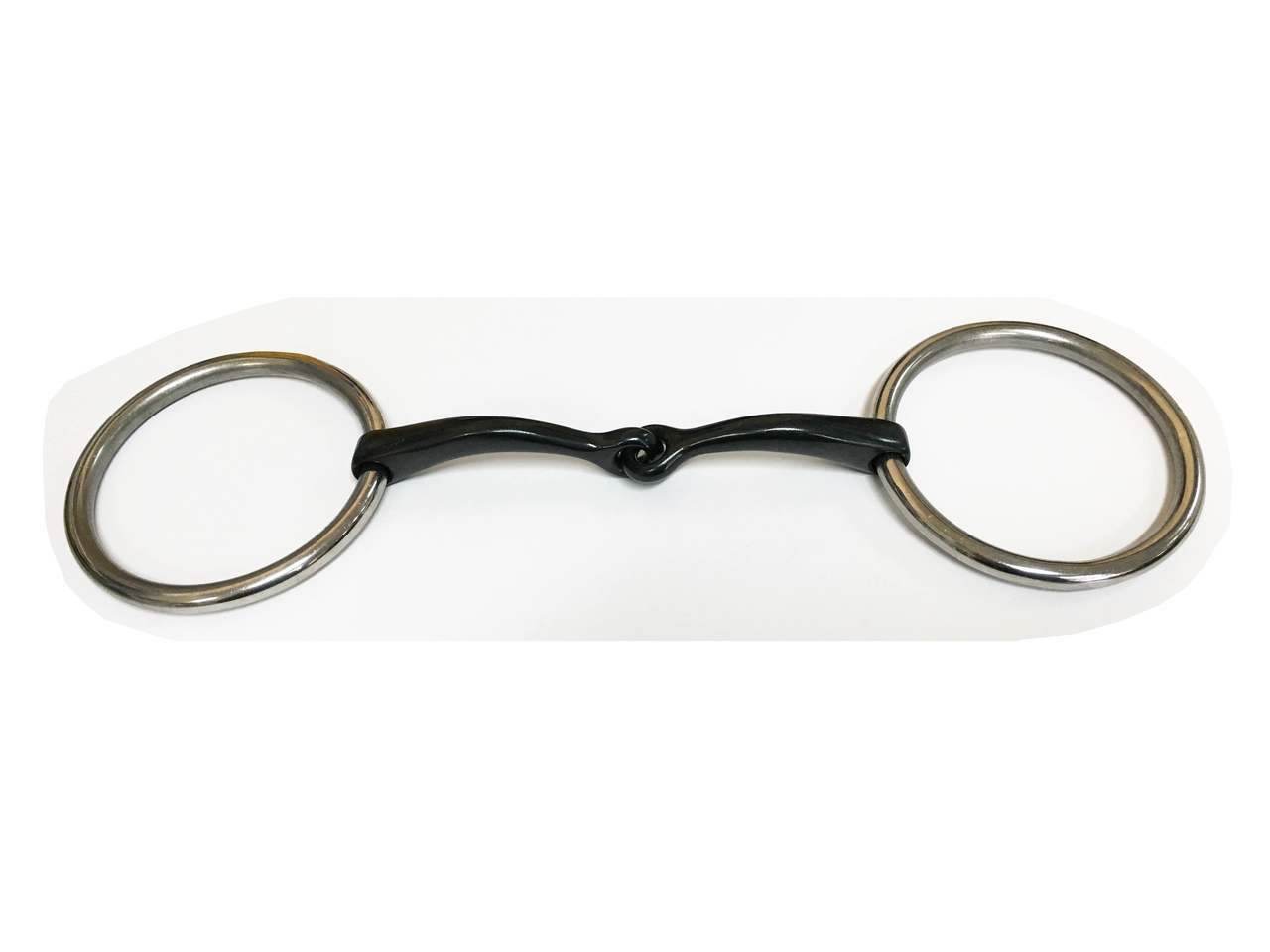 BIT SNAFFLE LR S/IRON MED 5IN