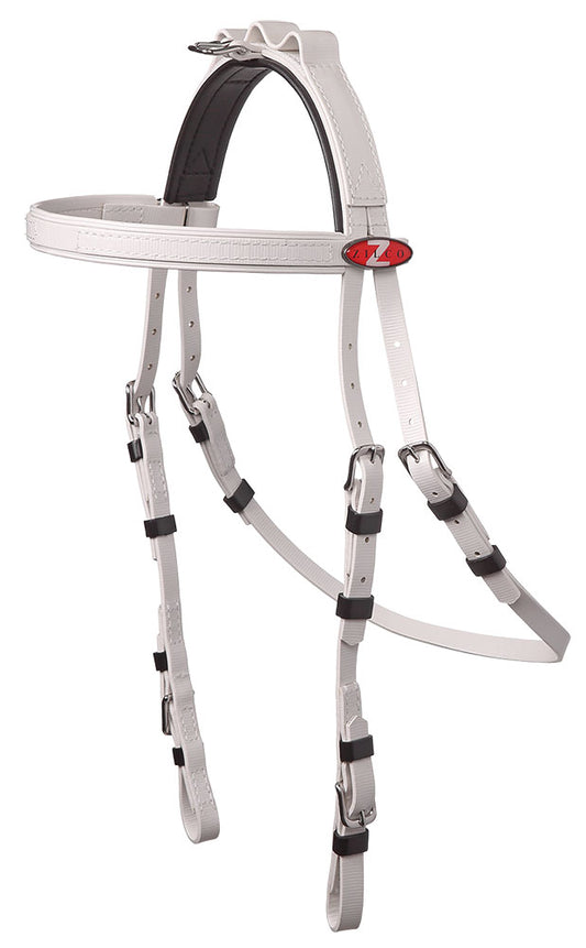 BRIDLE RACE ROSETTE BB (WHT)