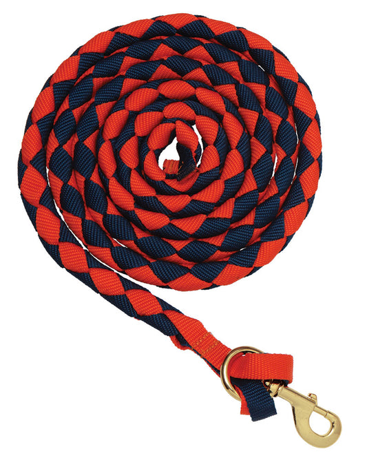 LEAD POLY BRAIDED BC (ORG/NVY)