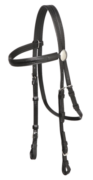 BRIDLE RACE ROSETTE BB (BLK)