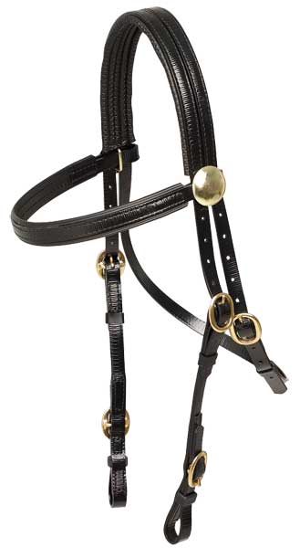 BRIDLE RACE ROSETTE BB (BLK)