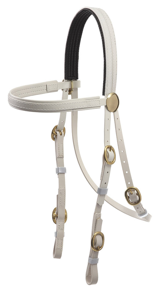 BRIDLE RACE ROSETTE BB (WHT)