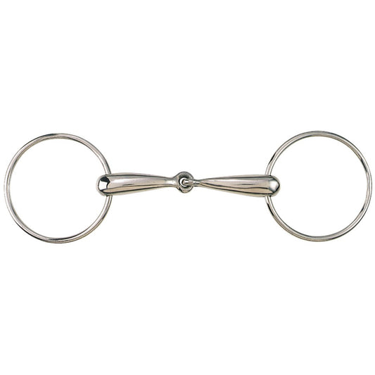 BIT SNAFFLE LR90MM THICK HM SS 5IN