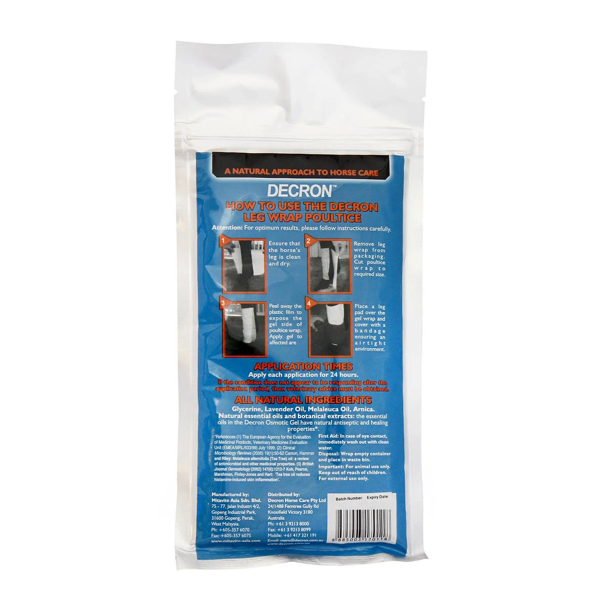 Dectron Wraps DECRON LEG WRAP POULTICE (EA) – Racing Supplies